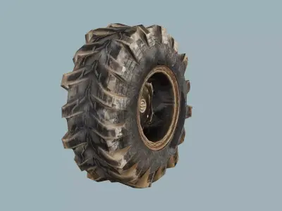 Car-Truck Wheel EE Low-poly 3D Model Low-poly 3D model