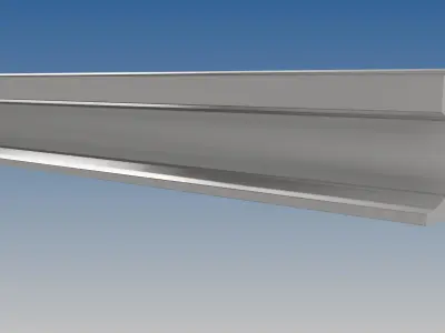 British Standard-EN13674 54E3 rail 3D model