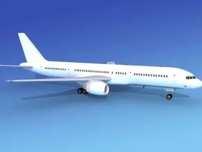 Boeing 757-200 Unmarked 4 3D model