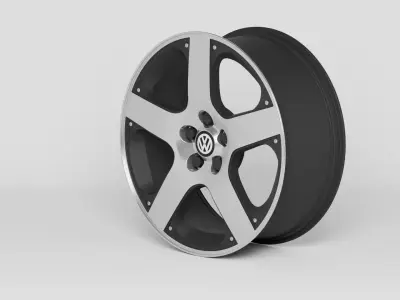 Volkswagen Santa Monica Alloy Wheel 3D model