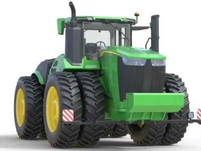 John Deere Tractor 9r 440 Low-poly 3D model