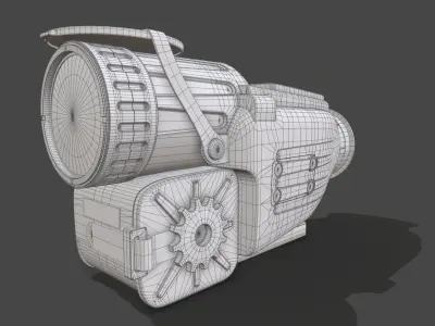 Night vision scope 3D model