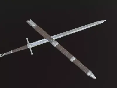 Sword witch  scabbard Free 3D model