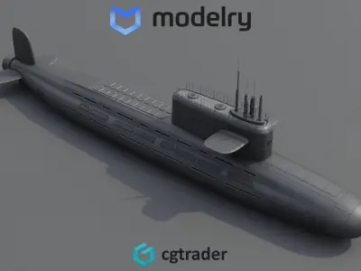 Submarine 3D model 32