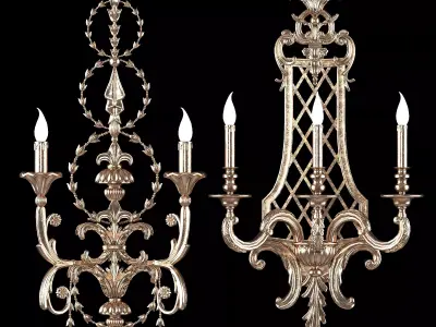 roberto giovannini wall light art 1042 3D model