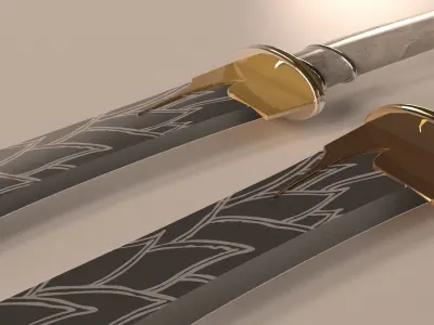 Elf Sword 3D model