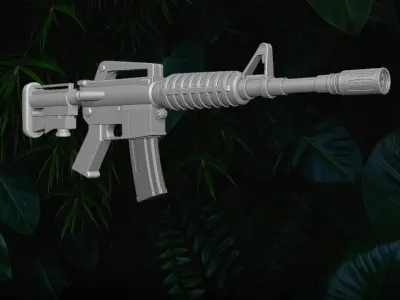 M4A4 collection 3D printable files for Action Figures 3D print model