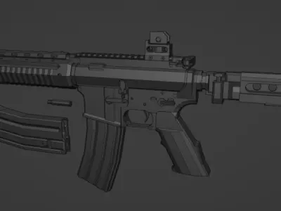 low-poly Z-M LR-300 Free low-poly 3D model