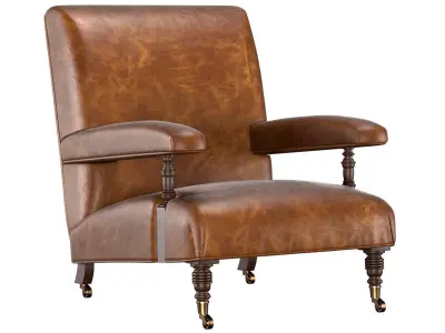 Armchair 1880S BELGIAN 3D model