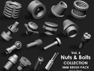Nuts and Bolts IMM Brush Pack 16 in One Vol 6 3D model