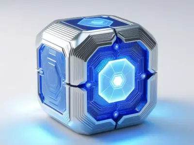 SciFi Energy Core Cube 3D model