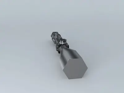 Sniper Scope LowPoly Free 3D model