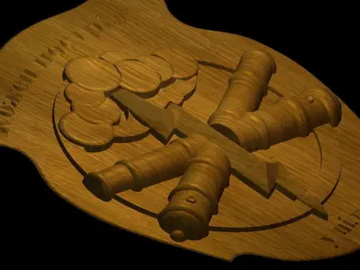 Ukrainian Artillery Symbols 3D print model