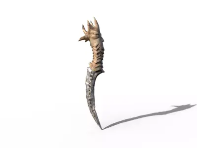 King Dagger Low-poly 3D model