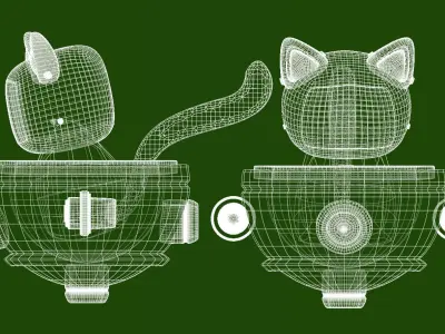 CyberCat 3D model purchase