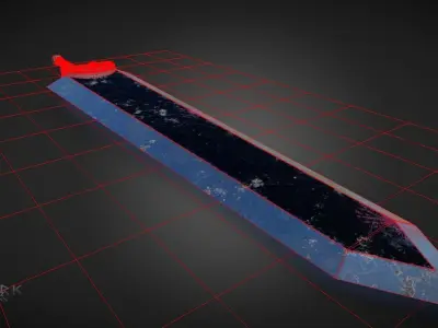 Berserk Sword Dragonslayer  Low-poly 3D model