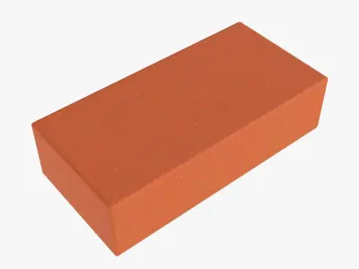 Clay brick type 01 3D model
