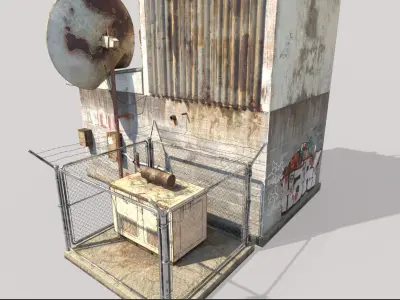 Old Radio Telescope Station 3D model