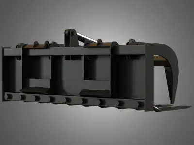 Manure Fork -  Spare Part for JCB Skid Steer Loader 3D model
