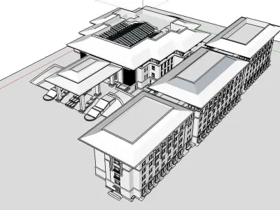 vacation spot-Resort-Fashion Leisure Hotel-0149 3D model