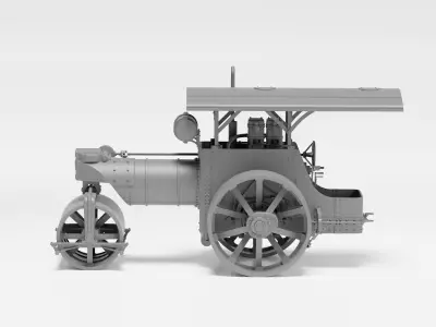 Laffly LT Road Roller - 1-35 Scale model kit - supported 3D print model