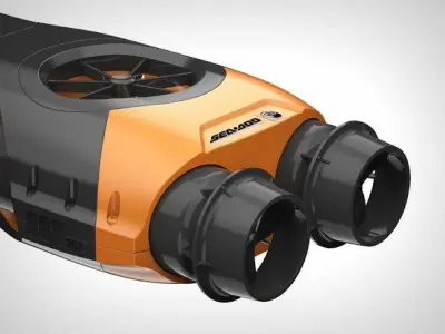 Submarine Drone 3D model
