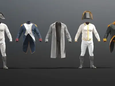 SOLDIER French NAPOLEON 3D model
