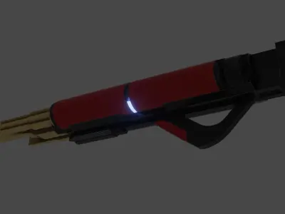 Energy Sci-Fi Heavy Machine Gun Free low-poly 3D model