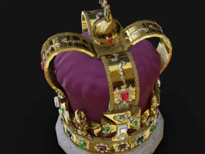 Crown 01 Low-poly 3D model