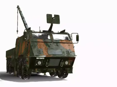 astros lll 8x8 AV RMD Low-poly 3D model