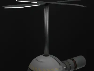 Cannon Drone Free low-poly 3D model