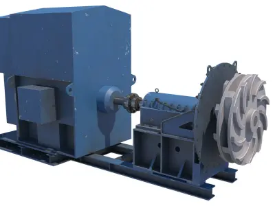 bomba de alim de hidrociclones 3D model