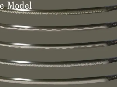 YamatoSword  Low-poly 3D model