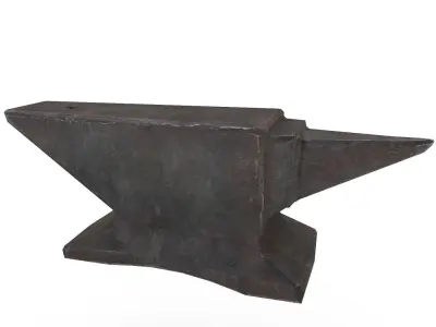 Anvil iron Low-poly 3D model