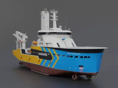 CSOV WindCat Offshore 3D model