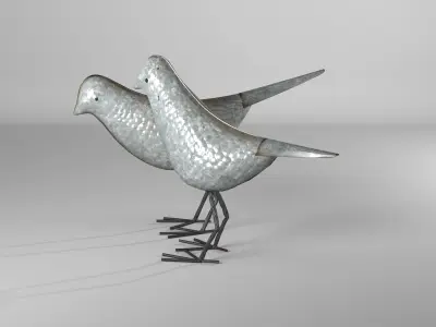 Gardner Bird Figurine Animal 3D model