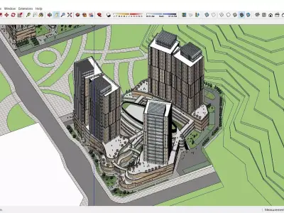 Sketchup Commercial Complex P7 3D model