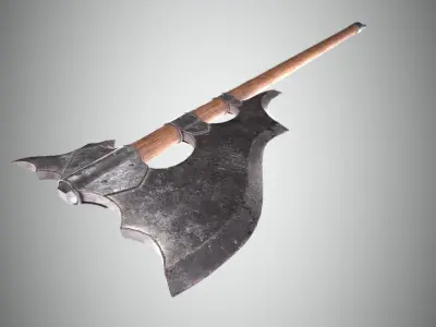 Battle Axe  Low-poly 3D model