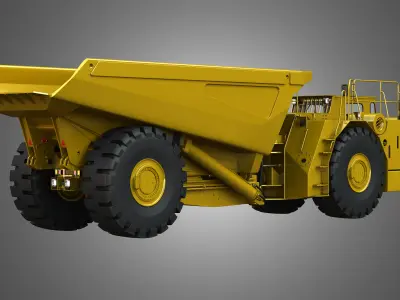 AD45B - Underground Articulated Mining Truck 3D model