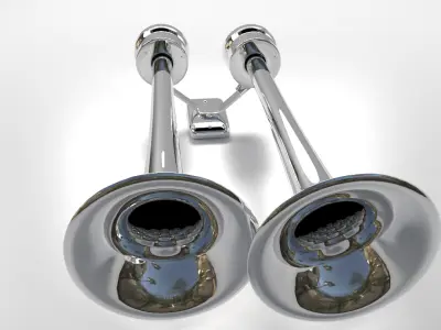 Duplex Trumpet Airhorn 3D model