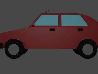 Low Poly Car  Free low-poly 3D model