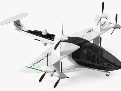 MOBi-One V1 ASX Aircraft Rigged 3D model