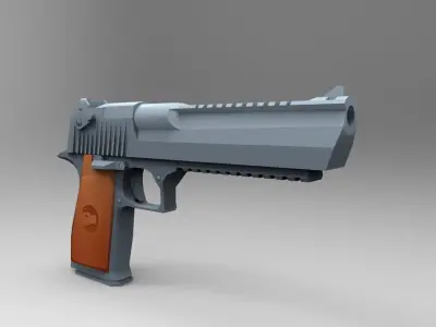 Desert Eagle Low Poly Mobile Game Ready model Low-poly 3D model