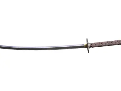 Katana samurai sword 3D model purchase