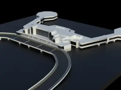 Jinnah International Airport  3D model