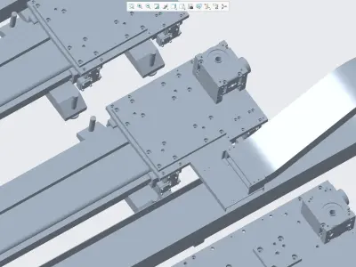 5 models of 70KG robot walking shafts 3D model