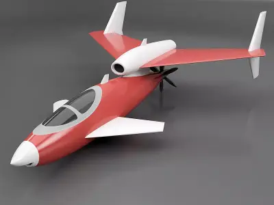 Sharky skywater jet 3d printable concept 3D print model
