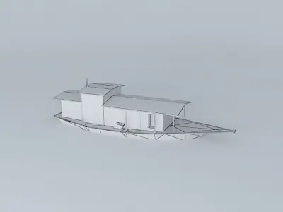 Huizhou Tanka people boat Free 3D model
