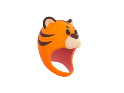 Prop040 Tiger Hat 3D model