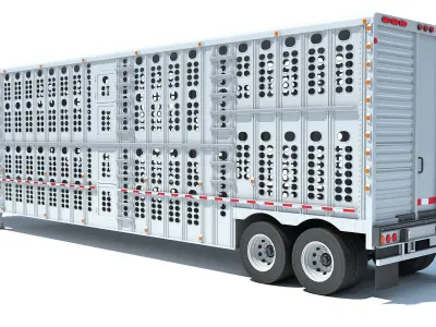 Animal Transporter Trailer 3D model